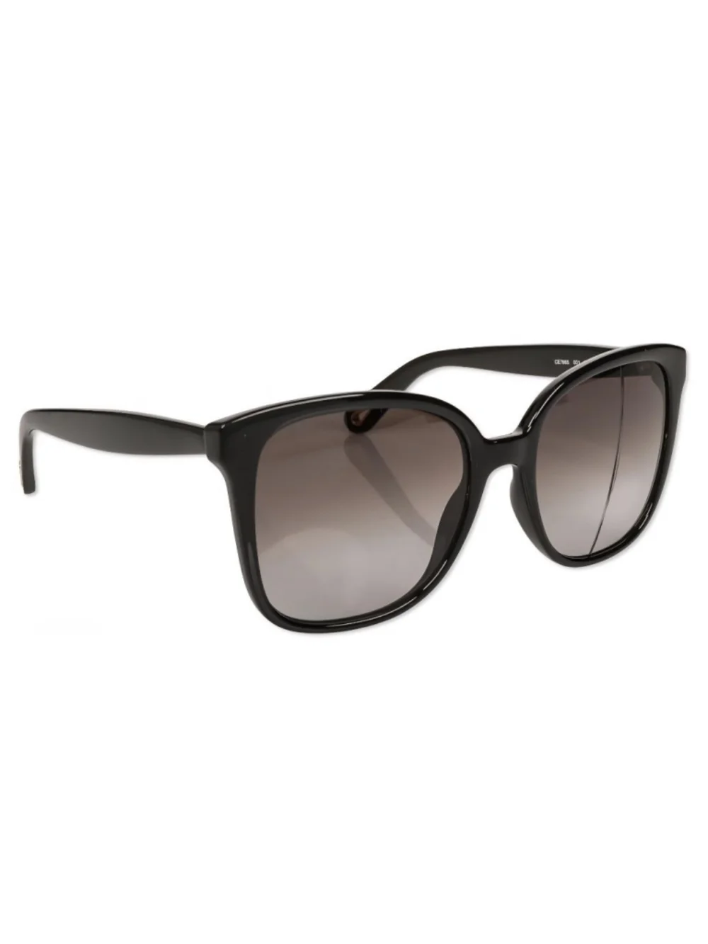 Chloé Black Square Oversized CE766S Sunglasses with Gold‎ Accents 56 mm #26